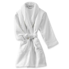 Luxury Deluxe Unisex 100% algodón Hotel Spa Terry Albornoz blanco